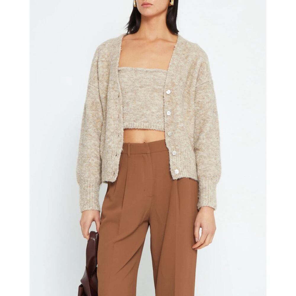 Few Moda Rosalia Cardigan & Tank Set - XS Mocha